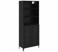 vidaXL Buffet Montage mural 2 pcs Chêne noir Bois d'ingénierie