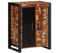 vidaXL Buffet multicolore 55x35x70 cm bois massif récupération, armoire, placard, buffet haut, armoire latérale, armoire de 4013576 Marron G