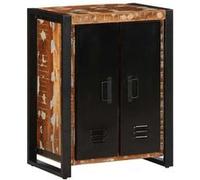 Vidaxl Buffet Multicolore 55x35x70 Cm Bois Massif Récupération Marron