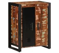 Vidaxl Buffet Multicolore 55x35x70 Cm Bois Massif Récupération Marron