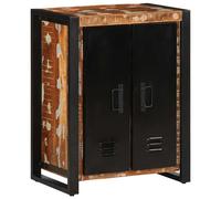 Vidaxl Buffet Multicolore 55x35x70 Cm Bois Massif Récupération Marron