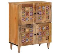 vidaXL Buffet Naturel - Bois de mangue massif 60 x 33,5 x 75 cm - Moderne, compact