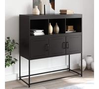 vidaXL Buffet 100,5x39x107 cm Acier multicolore Noir