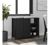 vidaXL Buffet noir 100x33x75 cm bois d'ingénierie 835549