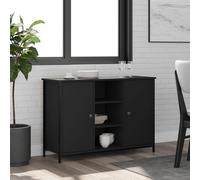 Vidaxl Buffet Noir 100x35x70 Cm Bois D'ingénierie Marron