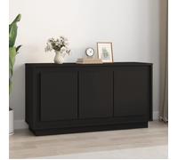 vidaXL Buffet noir 102x35x55 cm bois d'ingénierie 831886