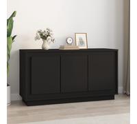 vidaXL Buffet noir 102x35x55 cm bois d'ingénierie 831886
