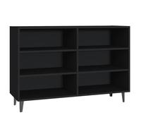 Vidaxl Buffet Noir 103,5x35x70 Cm Aggloméré Noir