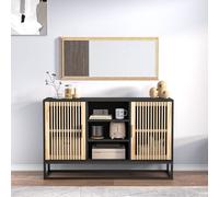 vidaXL Buffet Noir 105x30x65 cm Bois d'ingénierie, Armoire, Armoire latérale, Armoire de Rangement, armoires, Placard, Buffet Haut
