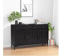 vidaXL Buffet Noir 110x35x70 cm Bois de pin massif 349920