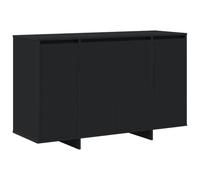 vidaXL Buffet Noir 120 x 41 x 75 cm Bois d'ingénierie, Buffet de Rangement Moderne, Meuble rectangulaire Autonome, Sideboard Minimaliste pour Organiser Le Salon.