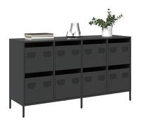 vidaXL Buffet 135x39x73,5 cm acier laminé à froid Noir