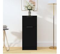 vidaXL Buffet noir 30x30x70 cm bois d'ingénierie 811117