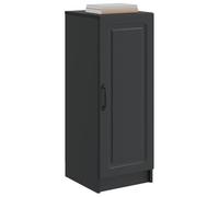 vidaXL Buffet Noir 33 x 34,5 x 87 cm Bois d'ingénierie, Salon, Buffet de Salle à Manger Moderne, Buffet avec Grand Rangement, Mobilier de Cuisine, Cabinet Utilitaire pour Organiser la Maison