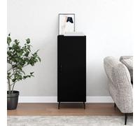 Vidaxl Buffet Noir 34,5x34x90 Cm Bois D'ingénierie Multicolore