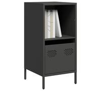 Vidaxl Buffet Noir 35x39x73,5 Cm Acier Laminé À Froid Multicolore