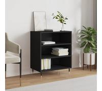 Vidaxl Buffet Noir 57x35x70 Cm Bois D’Ingénierie Marron