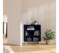 Vidaxl Buffet Noir 57x35x70 Cm Bois D'ingénierie Noir