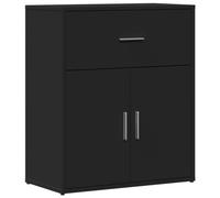 Vidaxl Buffet Noir 60x31x70 Cm Bois D'ingénierie Marron