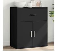 Vidaxl Buffet Noir 60x31x70 Cm Bois D'ingénierie Marron