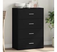 Vidaxl Buffet Noir 60x31x84 Cm Bois D'ingénierie Marron