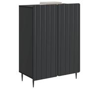 vidaXL Buffet Noir 66 x 34,5 x 92 cm Bois d'ingénierie, Buffet Rectangulaire Moderne, Rangement Spacieux, Cabinet pour Salle à Manger, Meuble en Bois d'Ingénierie, Design Minimaliste Chic