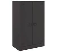 vidaXL Buffet haut 841661 – Noir en acier 67 x 39 x 107 cm