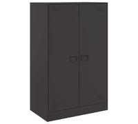 Vidaxl Buffet Noir 67x39x107 Cm Acier Noir