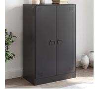 vidaXL Buffet haut 841661 – Noir en acier 67 x 39 x 107 cm