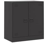 Vidaxl Buffet Noir 67x39x73 Cm Acier Noir