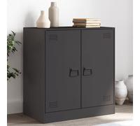 Vidaxl Buffet Noir 67x39x73 Cm Acier Noir