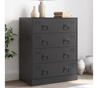 vidaXL Buffet noir 67x39x83 cm acier