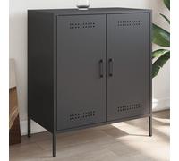 vidaXL Buffet noir 68x39x79 cm acier