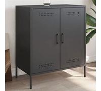 vidaXL Buffet en acier noir 68 x 39 x 79 cm