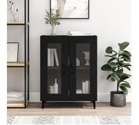 vidaXL Buffet noir 69,5x34x90 cm bois d'ingénierie 833048