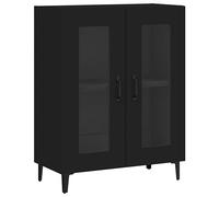 Vidaxl Buffet Noir 69,5x34x90 Cm Bois D'ingénierie Multicolore