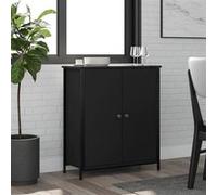 Vidaxl Buffet Noir 70x30x80 Cm Bois D'ingénierie Marron