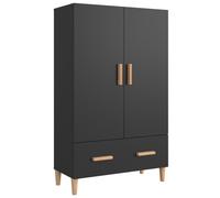 Vidaxl Buffet Noir 70x31x115 Cm Bois D'ingénierie Marron