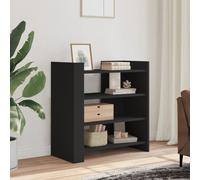 vidaXL Buffet noir 73,5x35x75 cm bois d'ingénierie