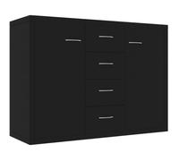 vidaXL Buffet Noir 88x30x65 cm Aggloméré