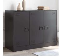 vidaXL Buffet 841721 – acier 99 x 39 x 73 cm – noir