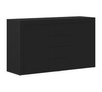 vidaXL Buffet Noir Bois d'ingénierie 120 x 36 x 69 cm Rangement Buffet