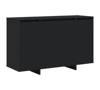 vidaXL Buffet noir Noir Bois d'ingénierie 120 x 41 x 75 cm Buffet noir