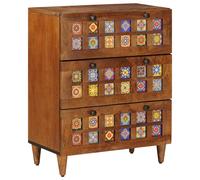 vidaXL Buffet Noyer 60 x 33,5 x 75 cm Bois de mangue massif