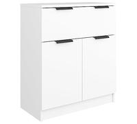 vidaXL Buffet Organisateur de Maison Armoire de Rangement Meuble de Rangement Armoire de Salon Intérieur Blanc 60x30x70 cm Bois d'Ingénierie