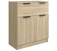 vidaXL Buffet Organisateur de Maison Armoire de Rangement Meuble de Rangement Armoire de Salon Intérieur Chêne Sonoma 60x30x70 cm Bois d'Ingénierie