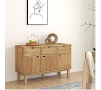 Vidaxl Buffet Otta 114x43x73,5 Cm Bois Massif De Pin Multicolore