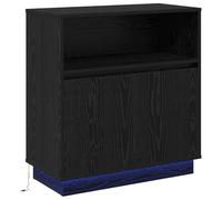 Buffets Et Buffets Vidaxl Chêne Noir Bois D'ingénierie Moyen Buffet Noir