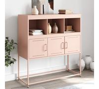 vidaXL Buffet Rosa 100,5x39x107 cm Stahl
