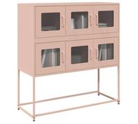 vidaXL Buffet 100,5x39x107 cm – acier laminé à froid – Rose G